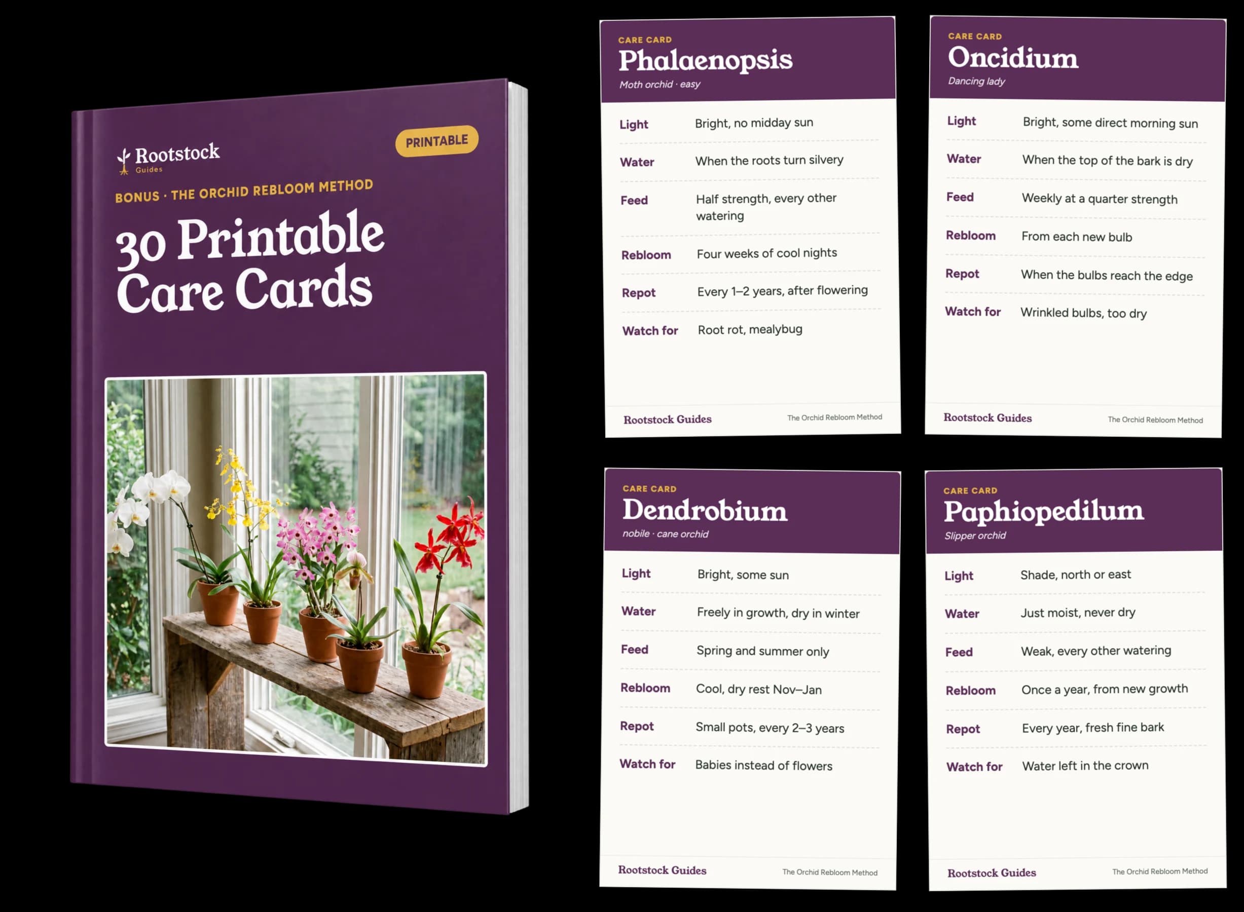 30 printable care cards